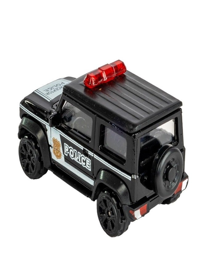 KIDSTHRILL Mini Thar Police Jeep Diecast Model Toy Vehicle Car for Kids for 2 Years+,Multicolor - Image 3